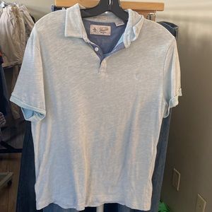 Men’s Penguin Polo / Size L / Heritage Slim Fit / Light Blue